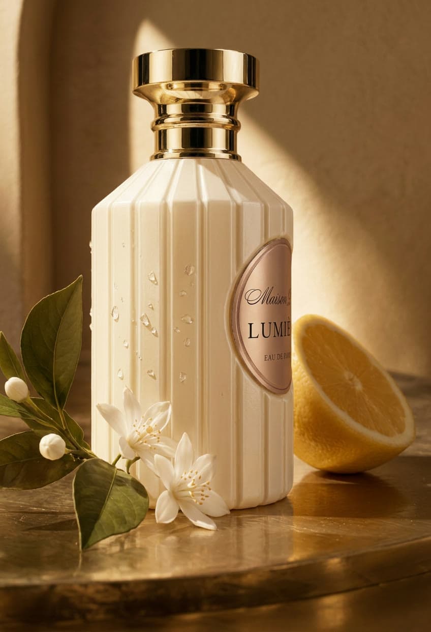 Lumière tra limone e fiori bianchi